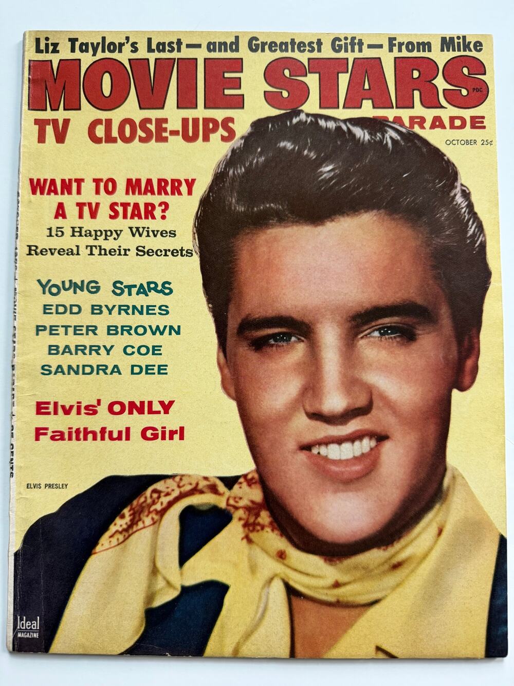 RARE Movie Stars 1958 Elvis Presley Magazine Loving You Graceland Hollywood TCB